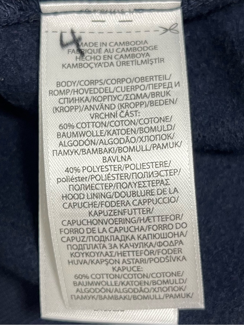 Polo Ralph Lauren Big Pony Logo Pullover Fleece Hoodie Navy White Size 2XB NWOT - Picture 6 of 10